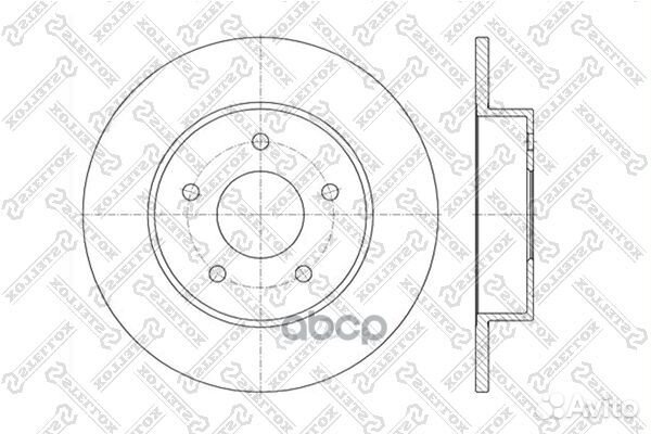 Диск торм. зад. nissan primera p12 almer Stellox