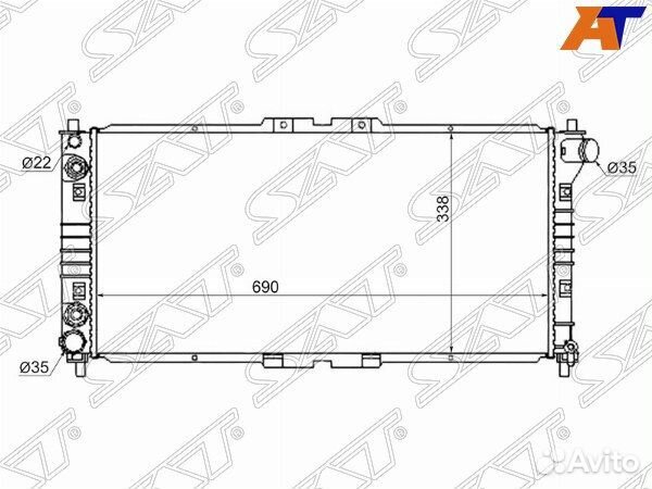 Радиатор mazda capella/millenia/626/cronos/efini/M