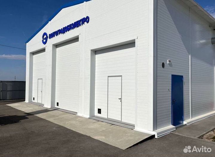 Секционные ворота под ключ