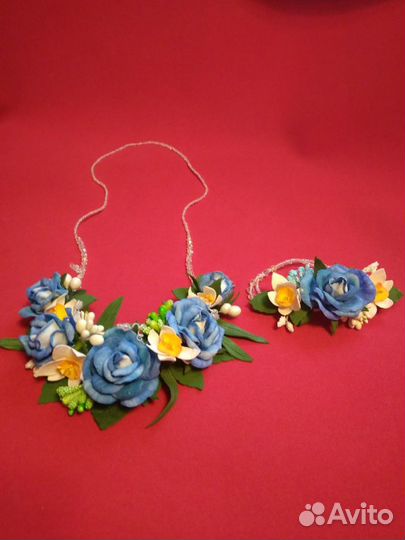 Колье и браслет (ручная работа)