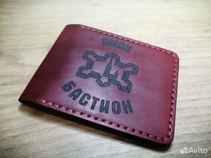 Обложка на удостоверение натуральная кожа