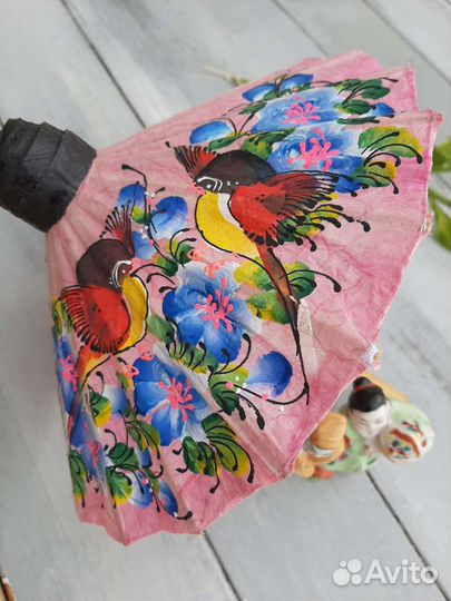 Японский зонтик для куклы. Винтаж