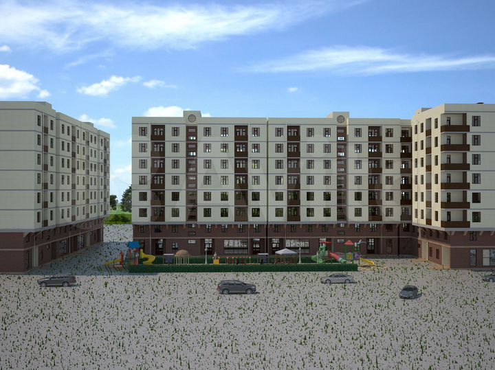 2-к. квартира, 57 м², 2/8 эт.