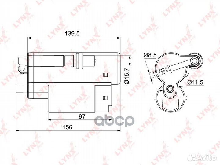 Фильтр топливный LF997M lynxauto
