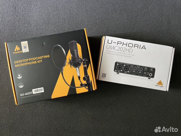 Внешняя звуковая карта Behringer umc 202hd