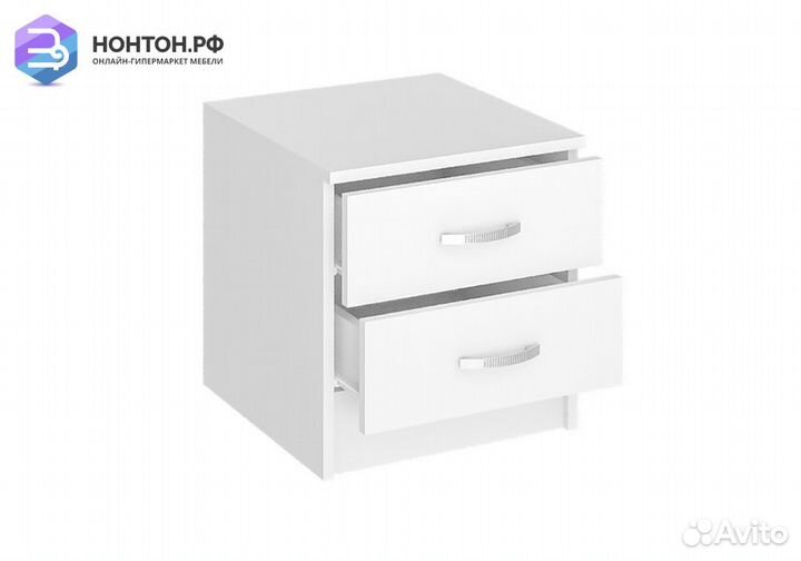 Тумба прикроватная Ронда белое дерево