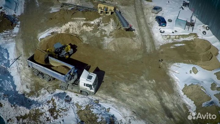 Гравийный щебень доставка от 100 м3