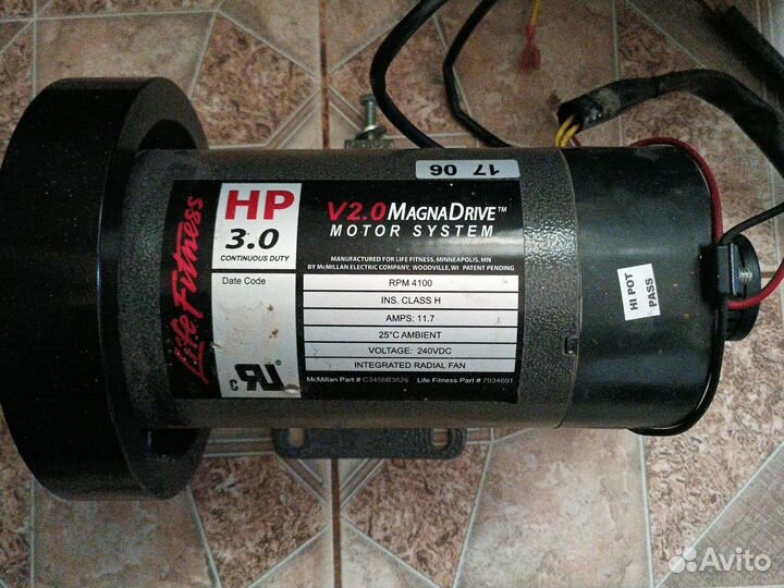 Двигатель для беговой дорожки life fitness