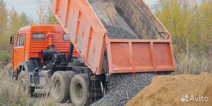 Пгс, Щпс, Отсев, Щебень, Песок, 1-20 м3 ЗИЛ камаз