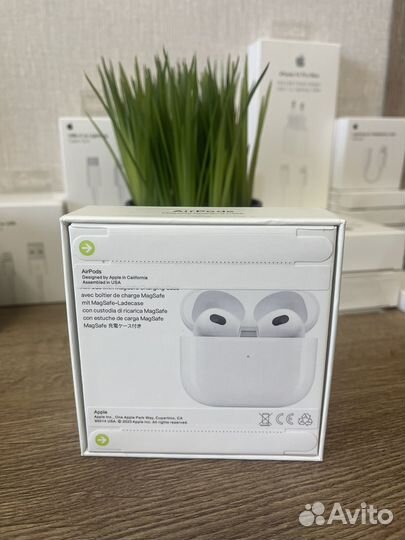 Наушники apple AirPods 3 реплика 1:1