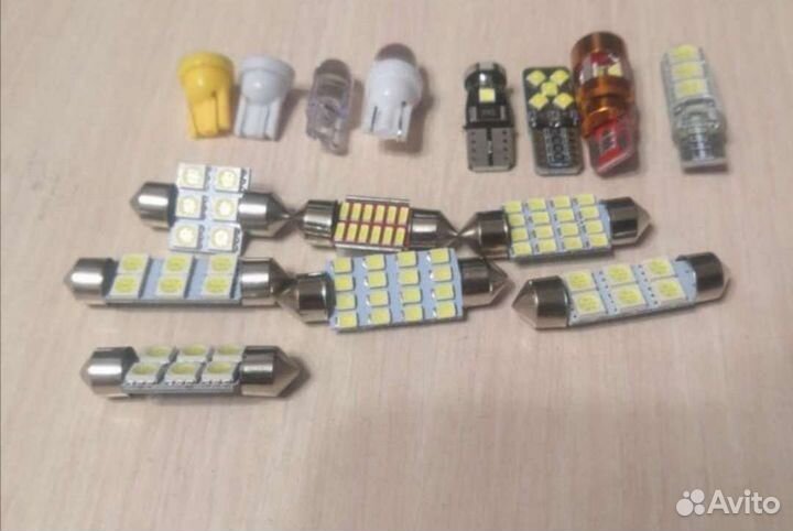 Диодные лампы подсветки салона,номера,дхо,габариты