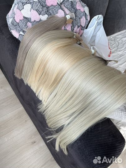 Волосы для наращивания премиум от 40 до 80 см