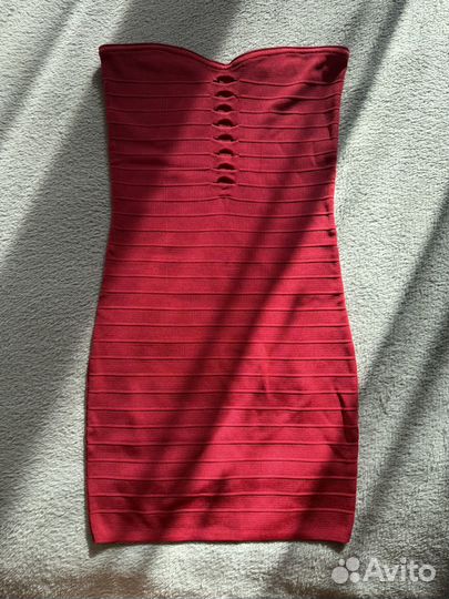 Красное короткое Платье
