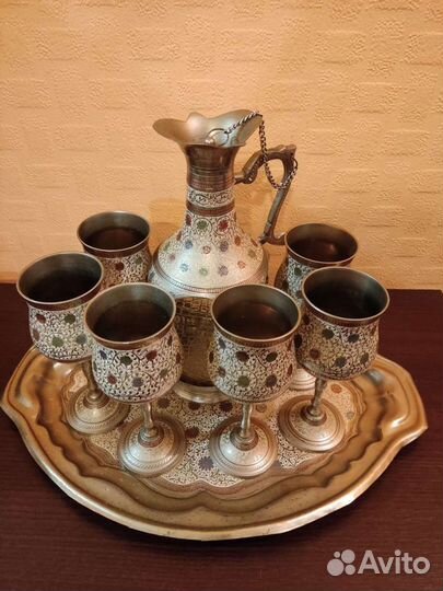 Набор для вина.Латунь