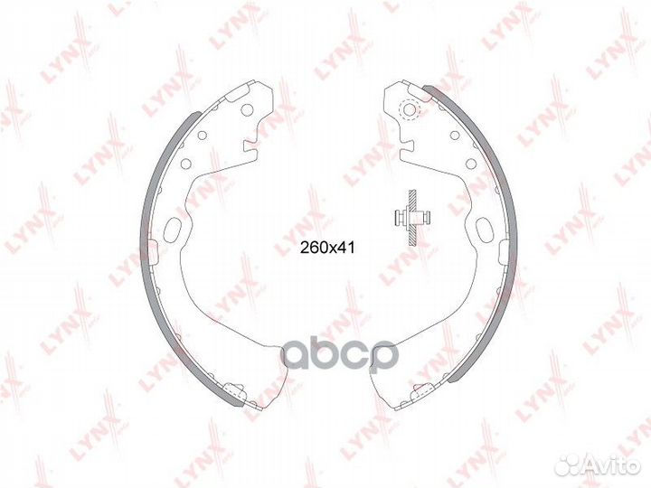 Колодки тормозные барабанные зад nissan BAS