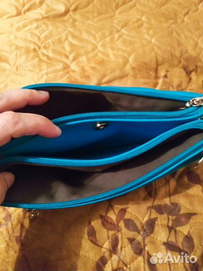 Сумка женская клатч кожаная б у