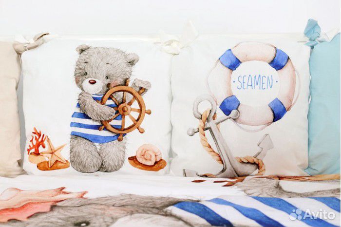 Комплект в кроватку Морской круиз