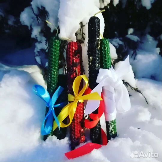 Авторские свечи из натурального воска