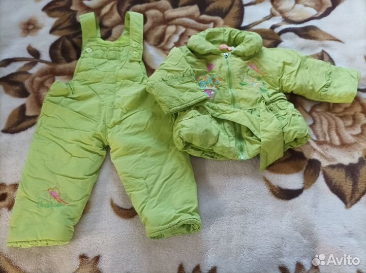 Комплект, штанишки зимние на 1 год