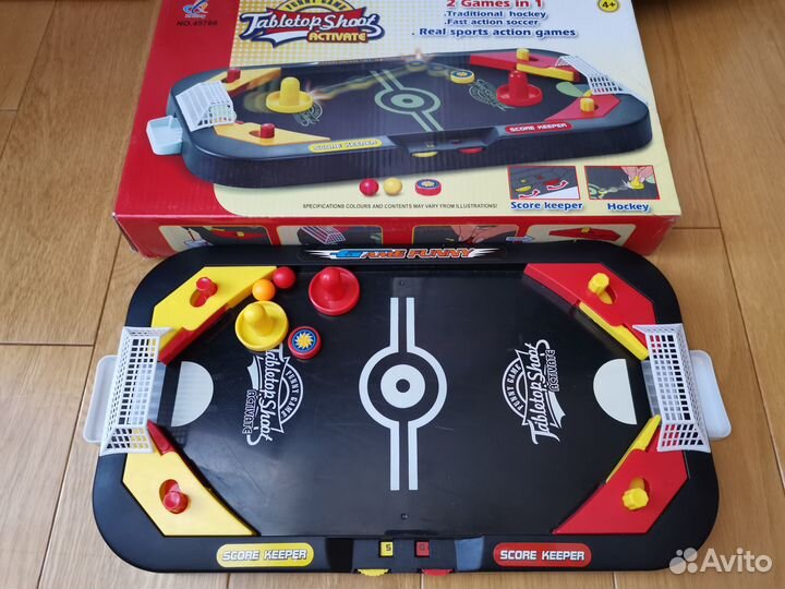 Игра настольная 2 в 1 (хоккей/футбол)