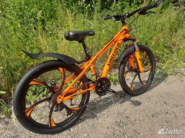 Велосипед новый на литых 24 дисках, 21 скорость