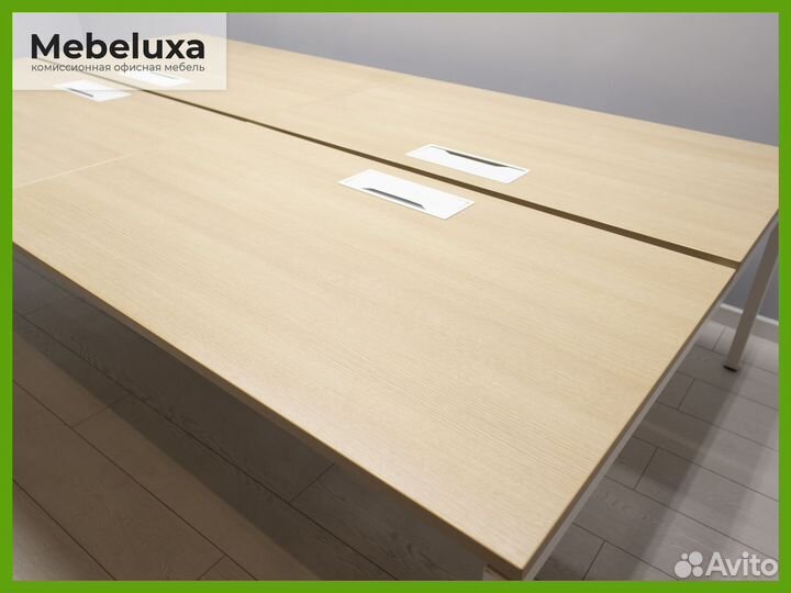 Стол офисный на 4 рабочих места, бенч-система