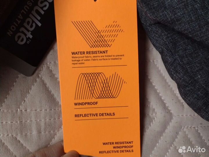 Новые серые варежки 110-116 H&M краги мальчик 5/6л