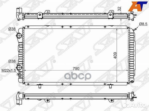 Радиатор Peugeot Boxer 94-06 / Citroen Jumper