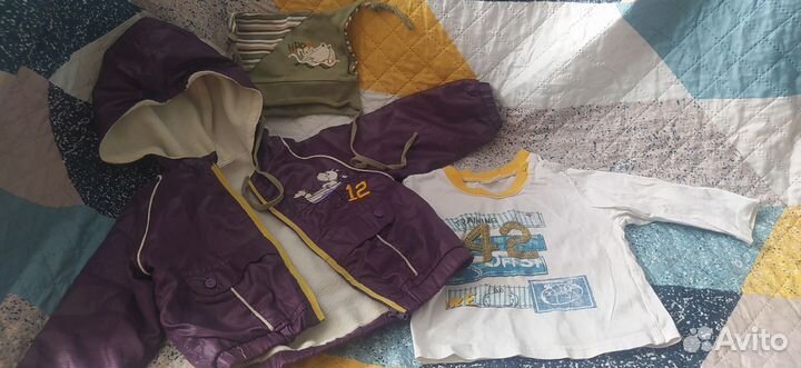 Вещи пакетом на мальчика 74 80