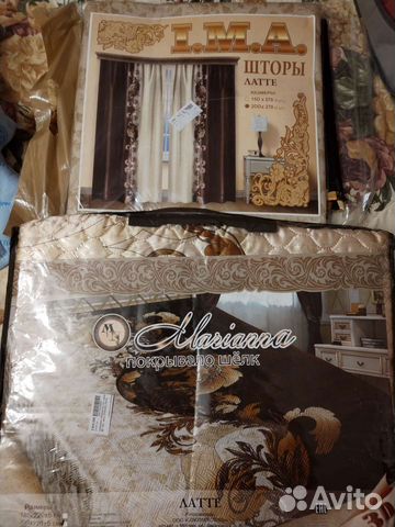 Покрывало-шторы-тюль набор
