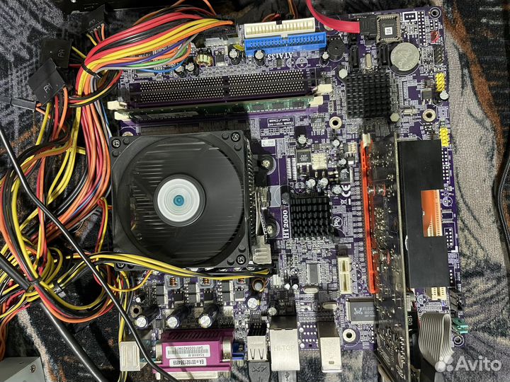 Материнская плата, процессор, куллер, озу