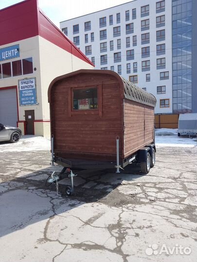 Прицеп для перевозки бани