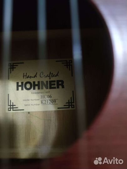 Классическая гитара hohner hc06