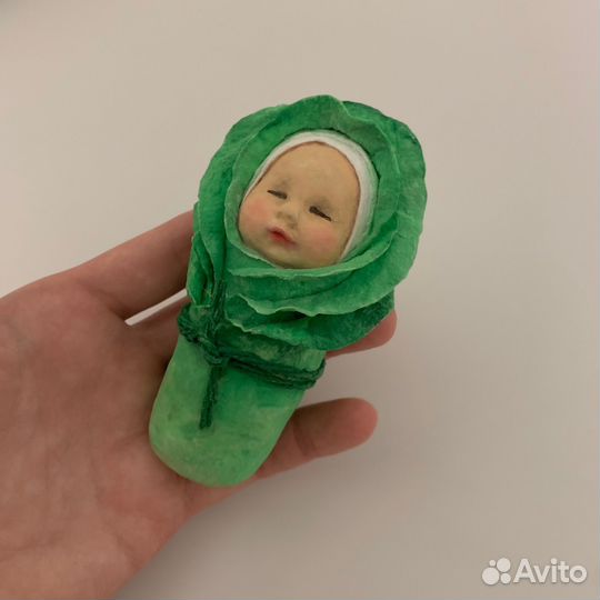 Пеленашка (ватная ёлочная игрушка)