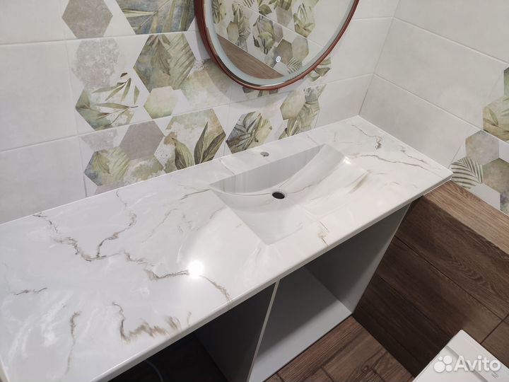 Столешница из искусственного камня для ванной
