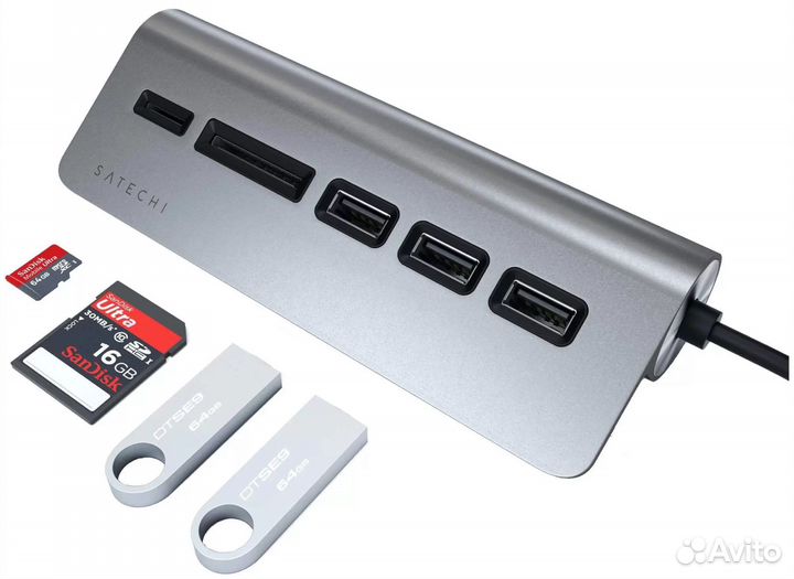 Разветвитель для компьютера Satechi type-C