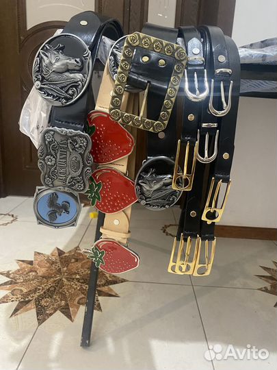 Ремень и обложка на паспорт. Натуральная кожа