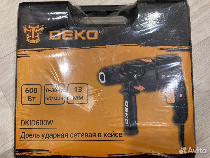Дрель ударная сетевая в кейсе