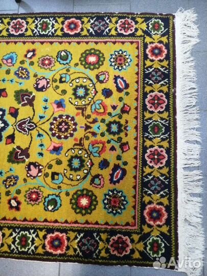 Ковер 1.4 х 2.0, шерсть, ручная работа, СССР