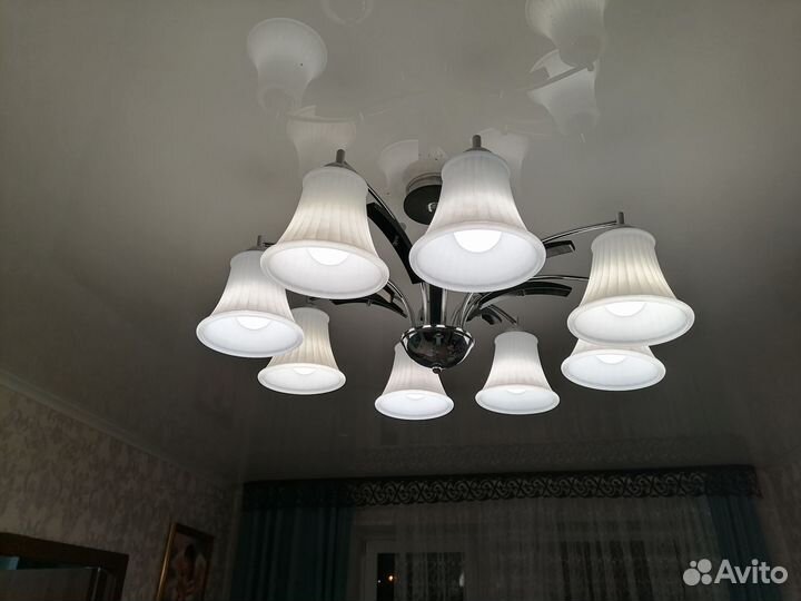 Люстра потолочная большая бу