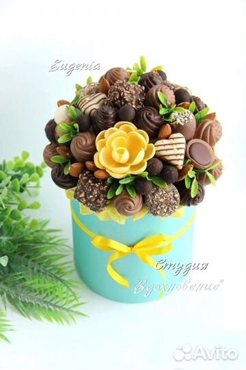 Съедобные букеты из конфет