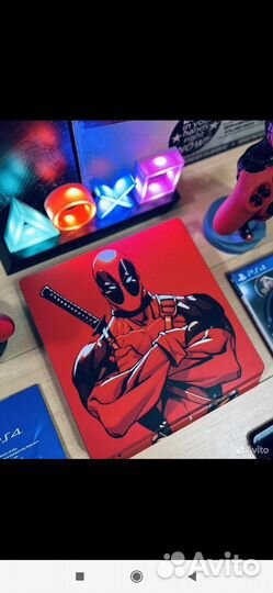 Sony playstation 4 Slim 1tb с играми