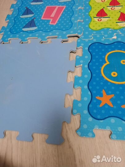 Напольный пазл детский коврик пазл мягкий 2 шт
