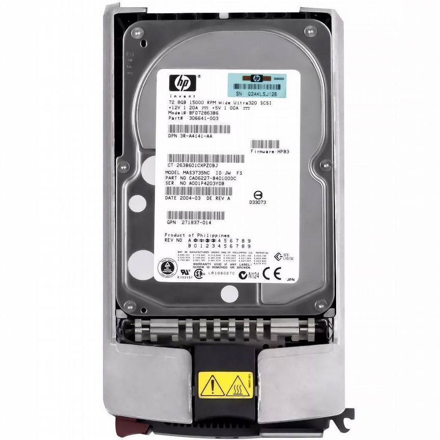 [BF072863B6] Жесткий Диск Hp 72,8gb U320scsi 3.5" Bf072863b6