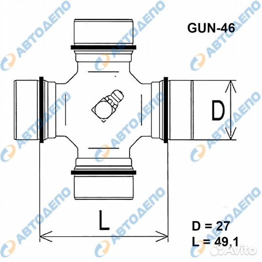 GMB Крестовина универсальный шарнир GMB GUN 46