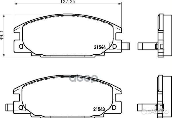 Колодки тормозные дисковые перед (PF-4196)