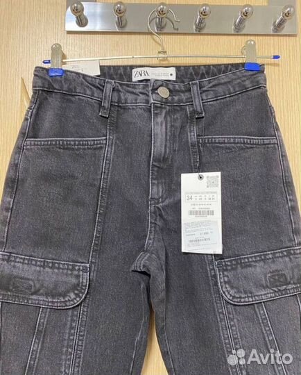 Джинсы Zara 34 cargo новые