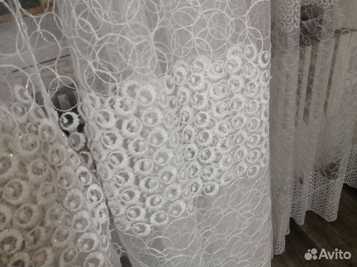Тюль с ламбрекеном бу