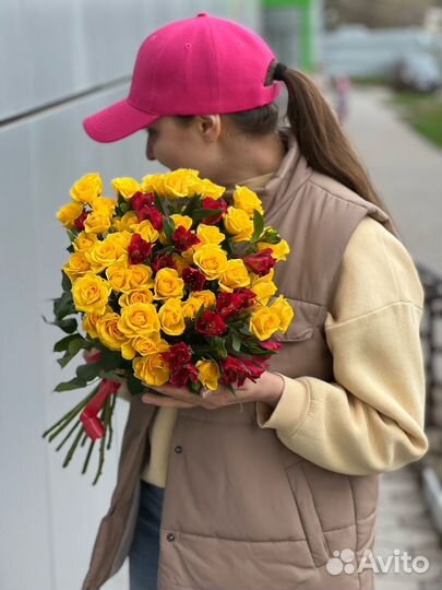 Букеты из розочек