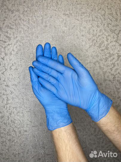 Перчатки нитриловые одноразовые мужские